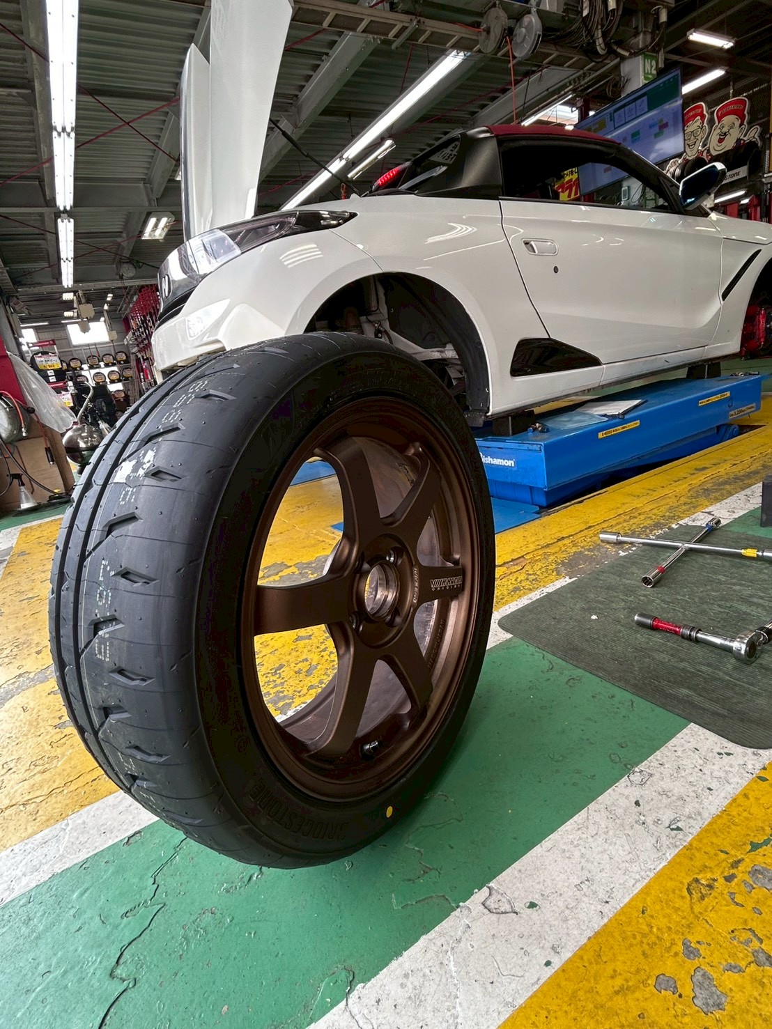 S660にPOTENZA RE71RZ取付 71RZ展示してあります。 - 半田市のタイヤ
